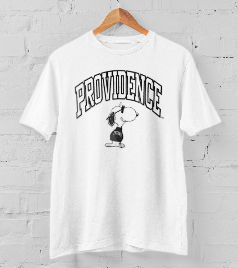 Providence Friars Snoopy Sunglasses NCAA Cartoon T-Shirt