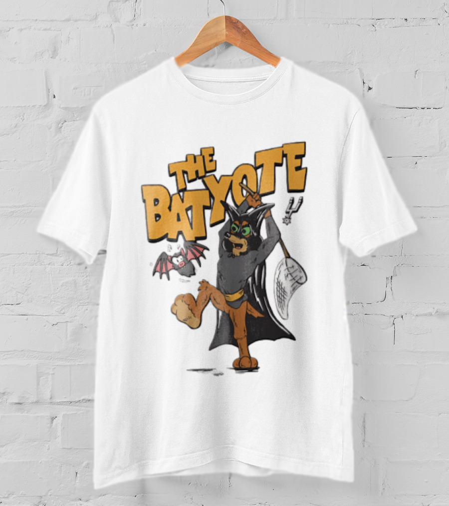 The Bat Yote Coyote Butterfly Net Creature Cartoon San Antonio Spurs NBA T-Shirt