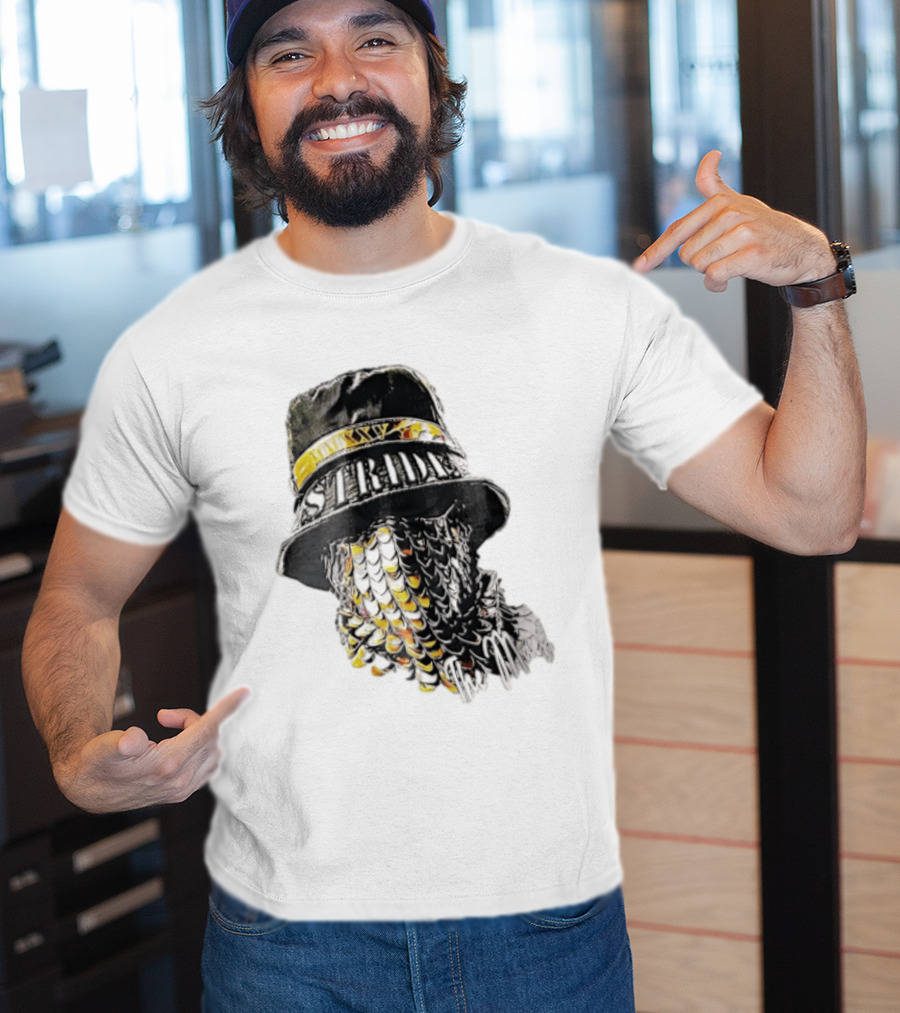 Strides Mmxxv Magpie Bucket Hat Golden Feather Mask T-Shirt