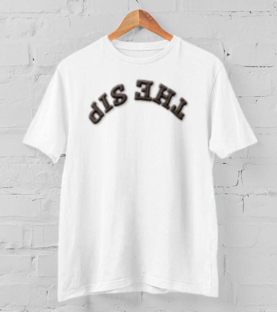 The Sip Upside Down Camouflage Brim Embroidered T-Shirt