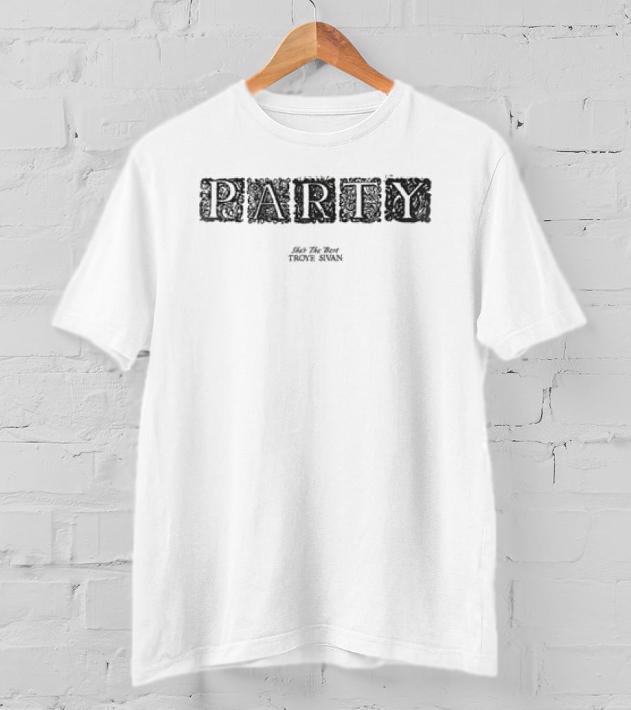 Troye Sivan Party Black Messy T-Shirt