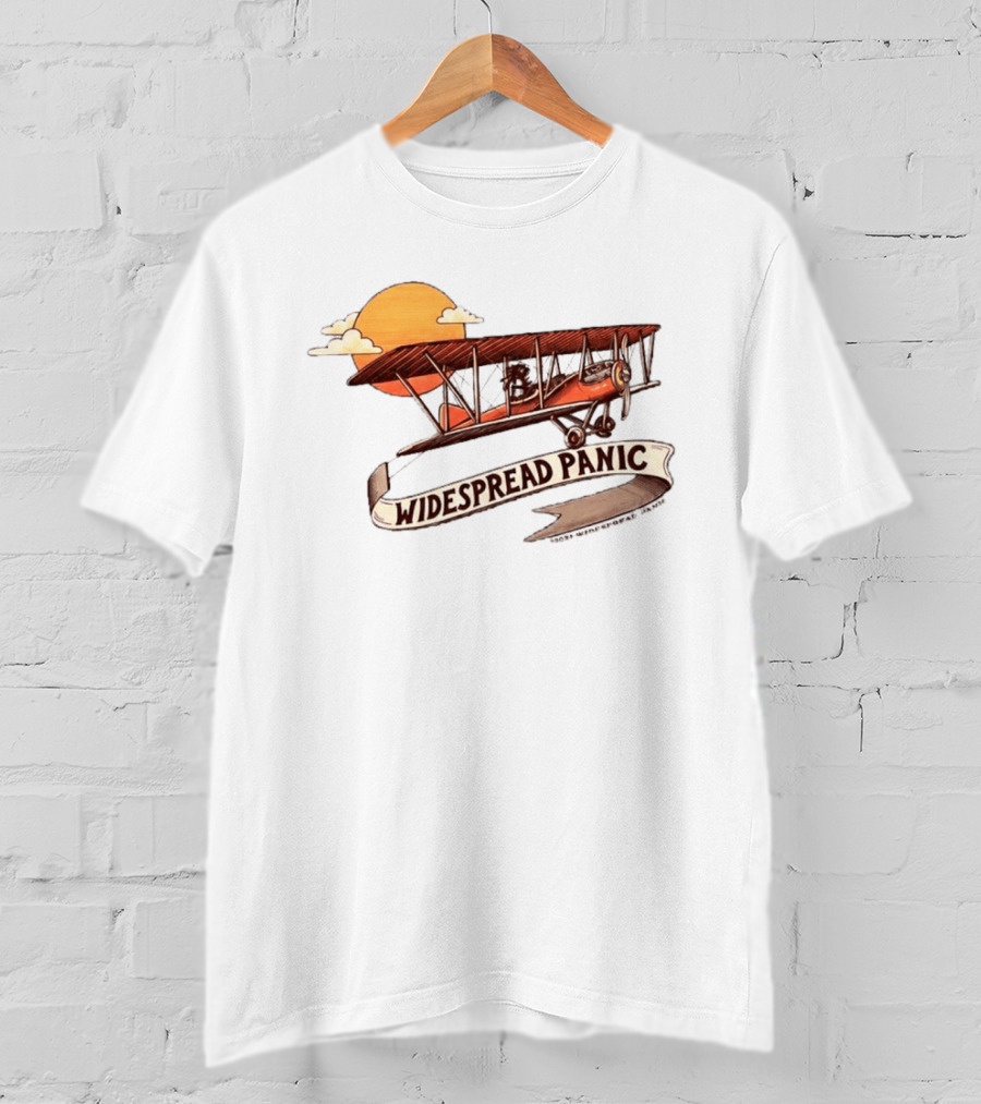 Widespread Panic Biplane Wilmington NC Sunset T-Shirt