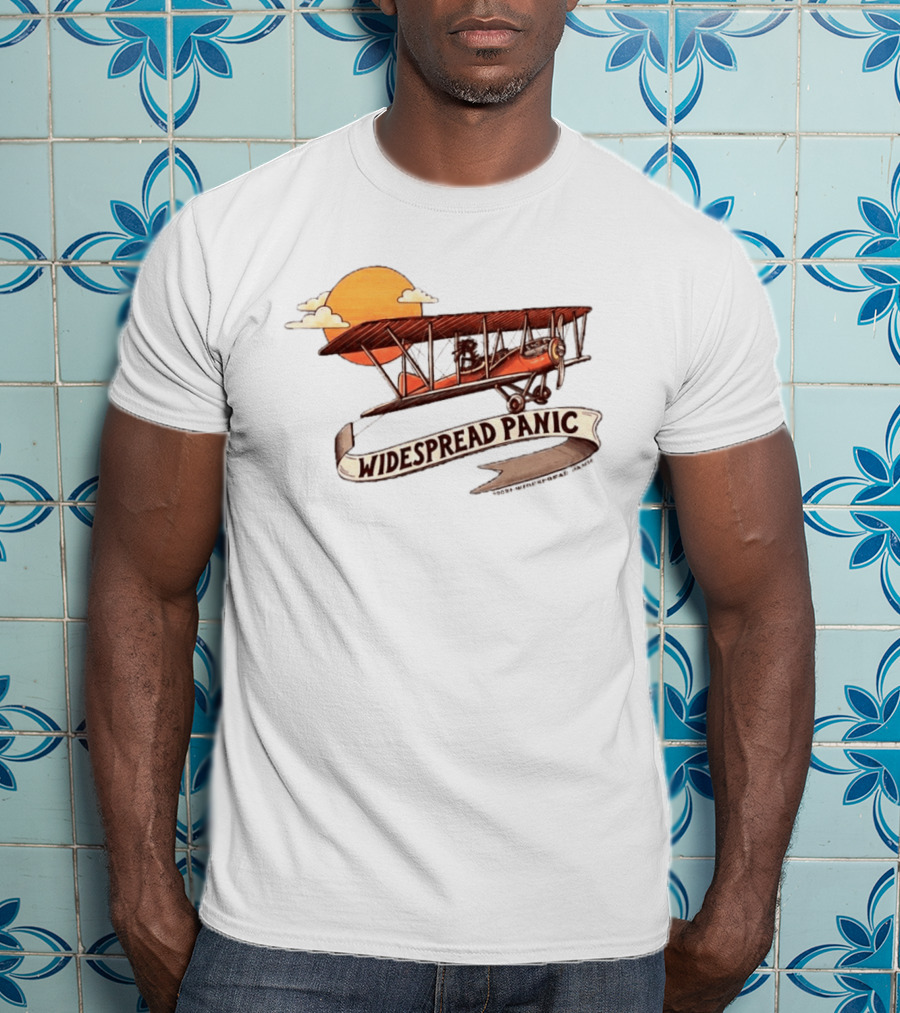Widespread Panic Biplane Wilmington NC Sunset T-Shirt