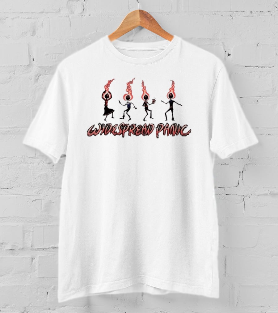 Widespread Panic Matchheads Dancing Figures Wilmington NC Event T-Shirt