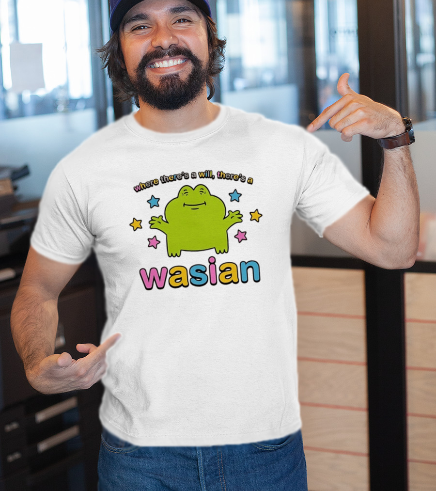 Frog Where There's A Will There's A Wasian Stars T-Shirt