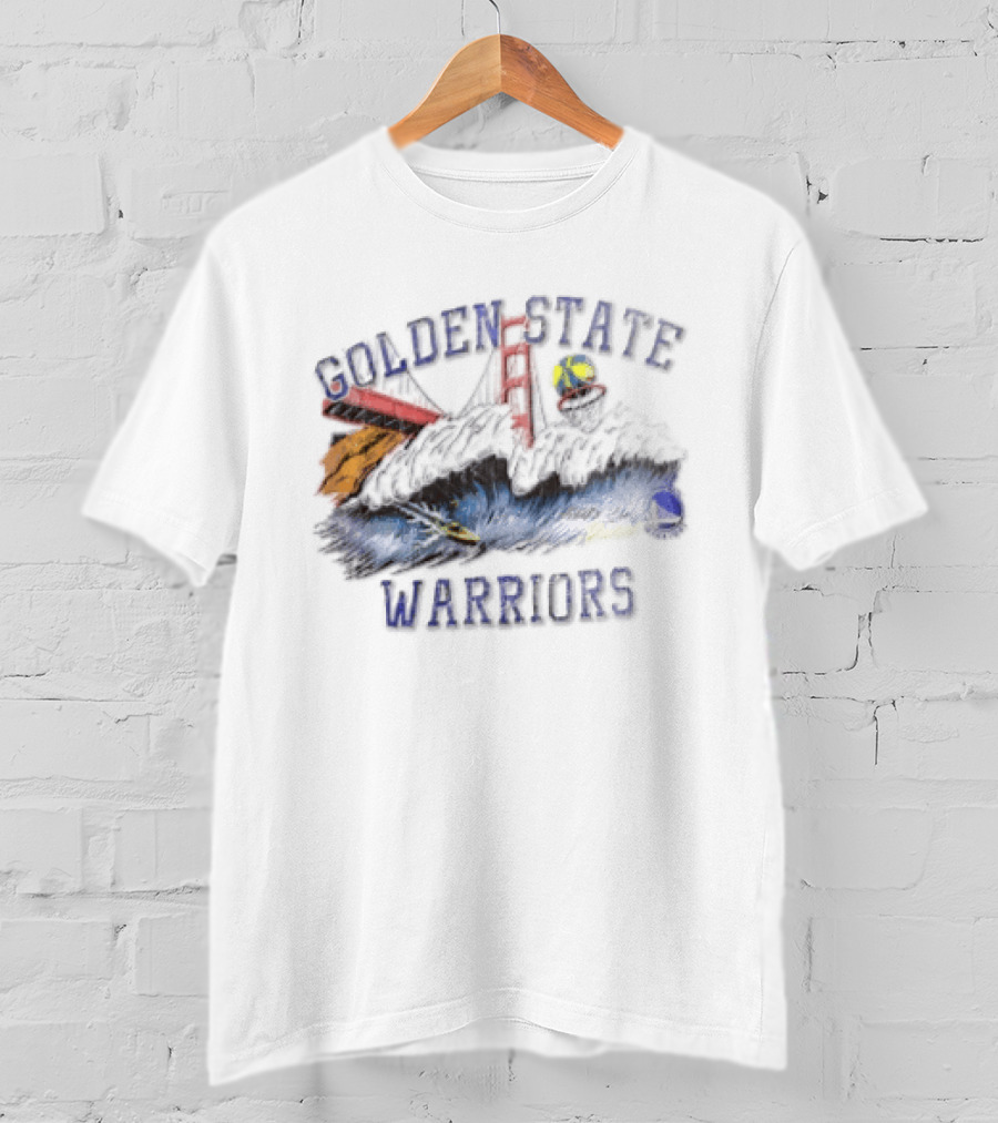 Golden State Warriors League Of Leisure Bridge Bay Area Skyline T-Shirt