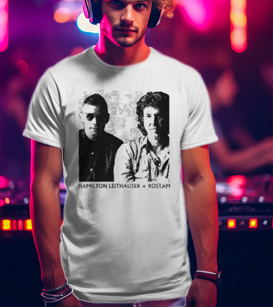 HAMILTON LEITHAUSER ROSTAM Black And White Photo Duo T-Shirt