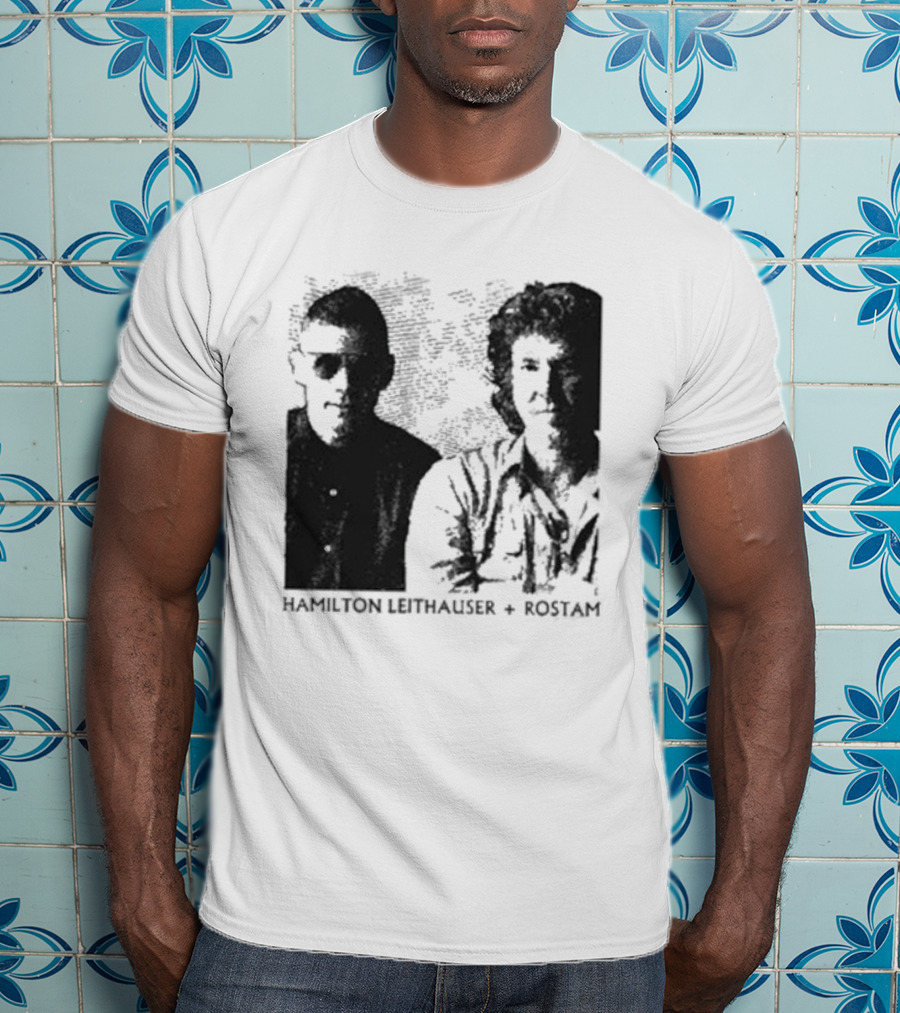 HAMILTON LEITHAUSER ROSTAM Black And White Photo Duo T-Shirt