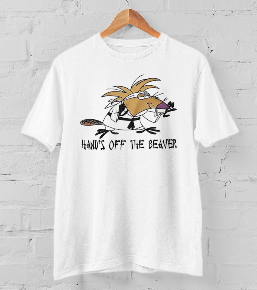 Hand's Off The Beaver The Angry Beavers Cartoon T-Shirt