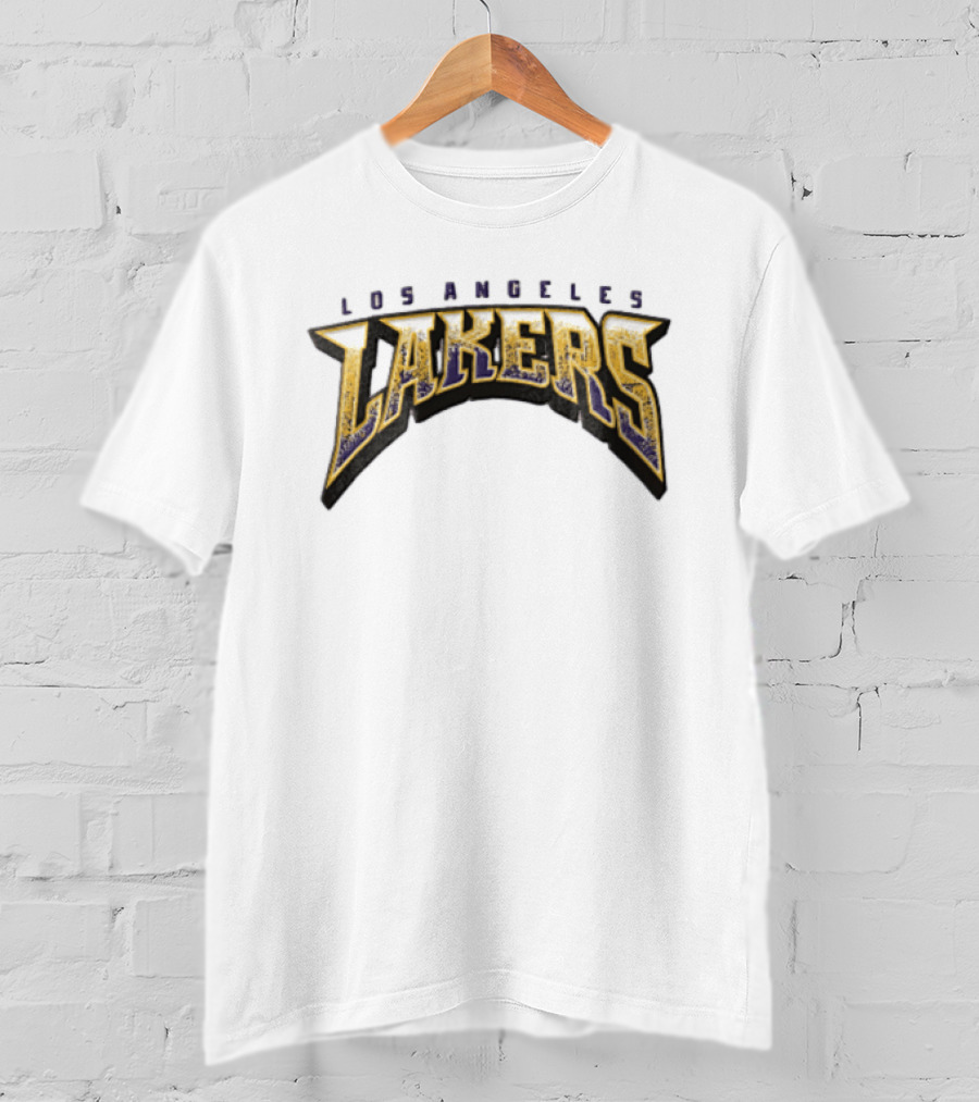 Los Angeles Lakers NBA Distressed Arched Block T-Shirt