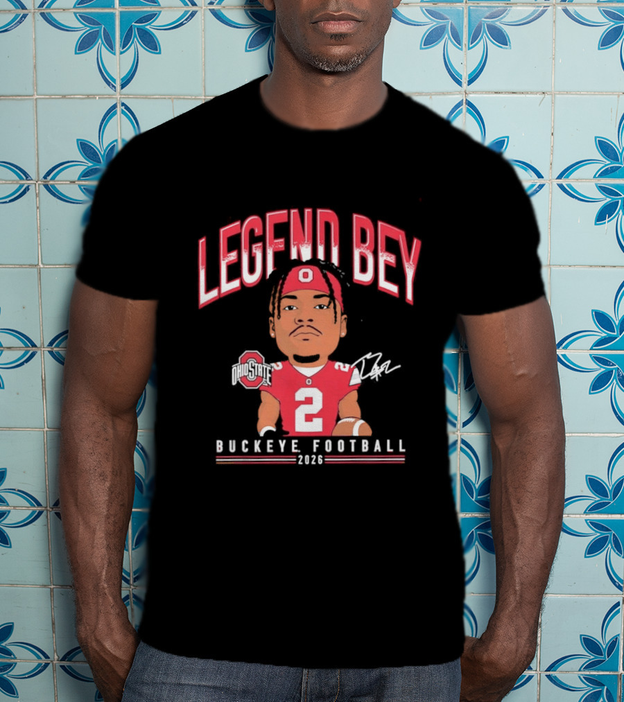 Legend Bey No 2 Ohio State Buckeye Football 2026 T-Shirt