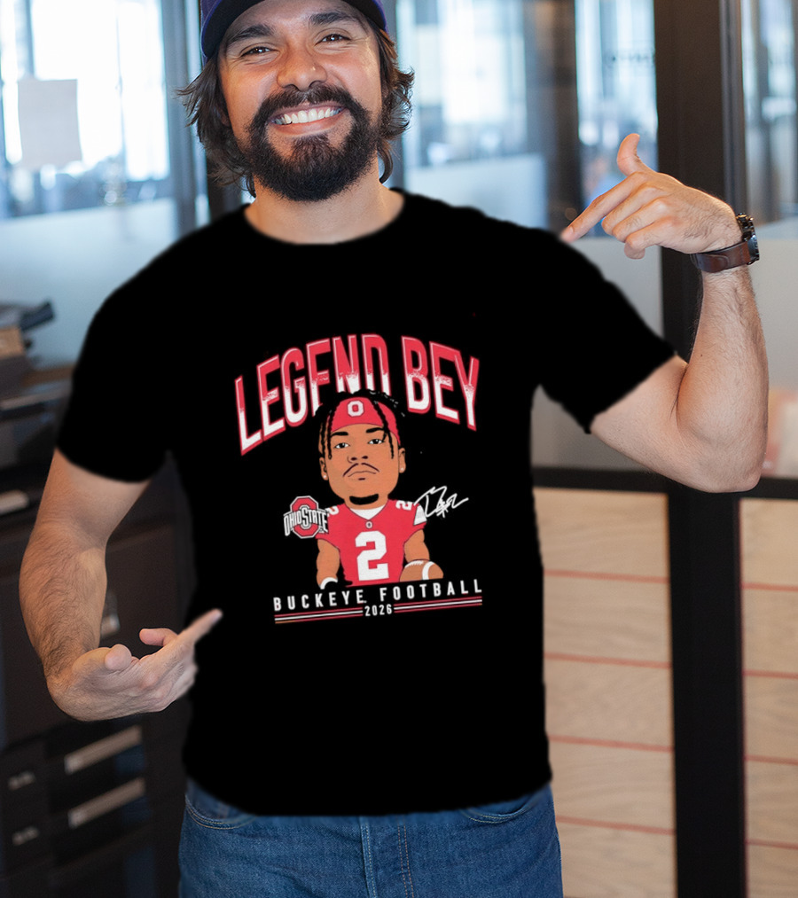 Legend Bey No 2 Ohio State Buckeye Football 2026 T-Shirt