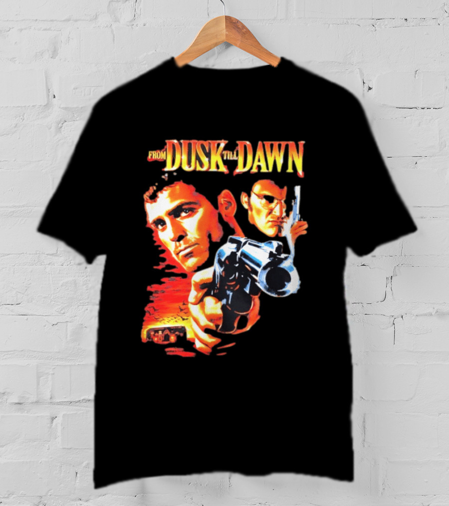 From Dusk Till Dawn Movie Artwork With Two Armed Characters T-Shirt