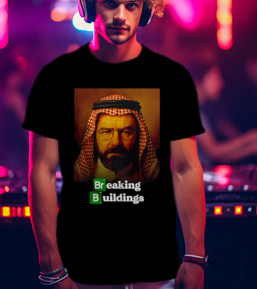 Breaking Buildings Bryan Cranston Walter White Middle Eastern Headdress T-Shirt