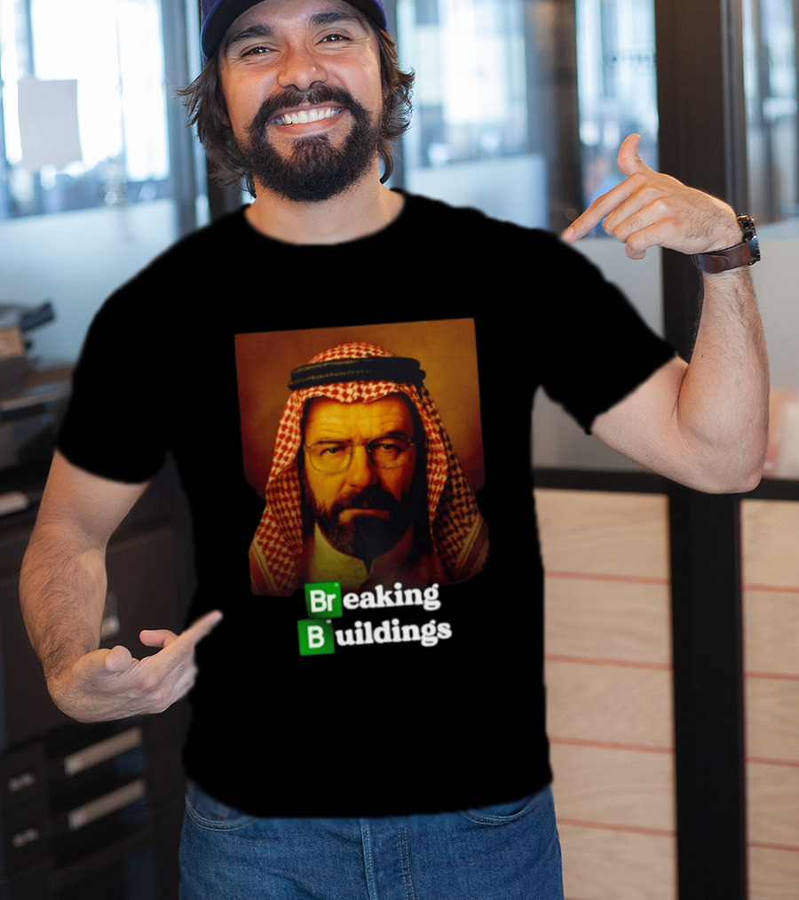 Breaking Buildings Bryan Cranston Walter White Middle Eastern Headdress T-Shirt