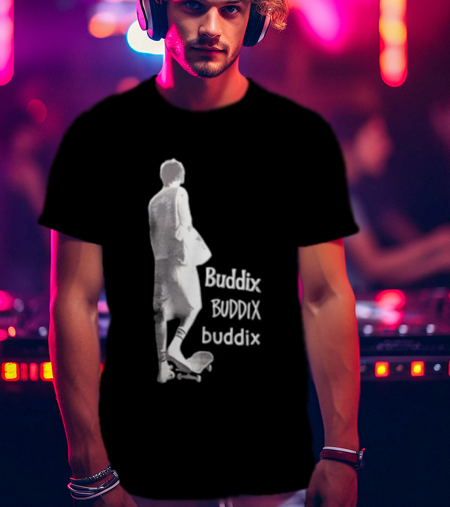 Buddix Person Standing On Skateboard Buddix BUDDIX Buddix T-Shirt