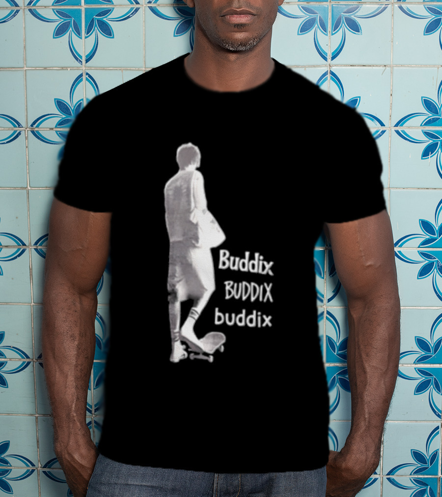 Buddix Person Standing On Skateboard Buddix BUDDIX Buddix T-Shirt