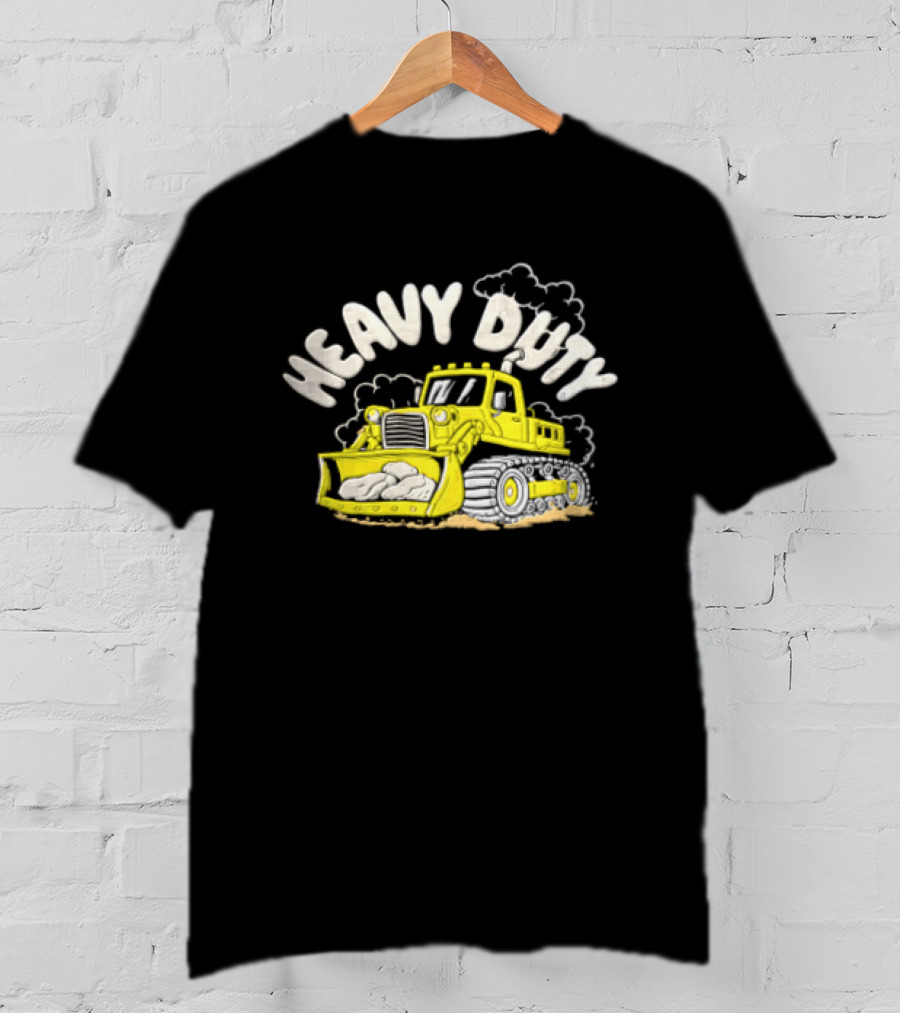 Heavy Duty Bulldozer With Rocks T-Shirt
