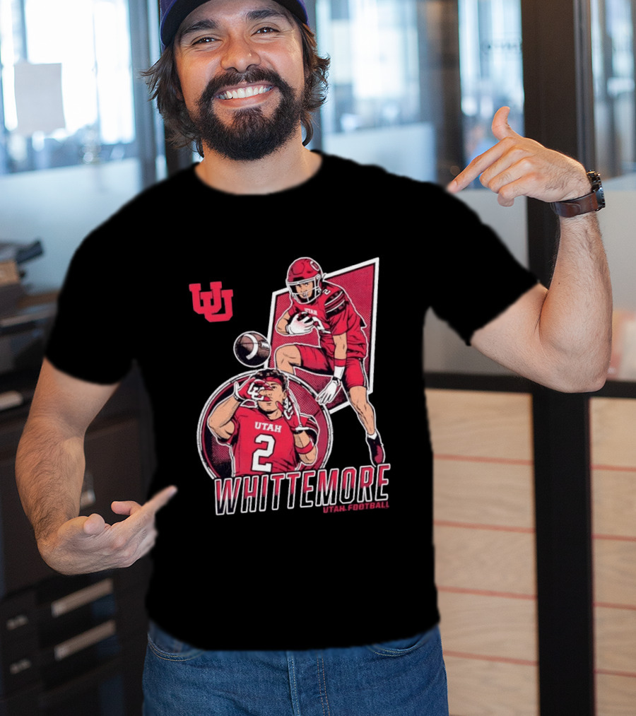 Utah Utes Football Whittemore No 2 Player Collage T-Shirt
