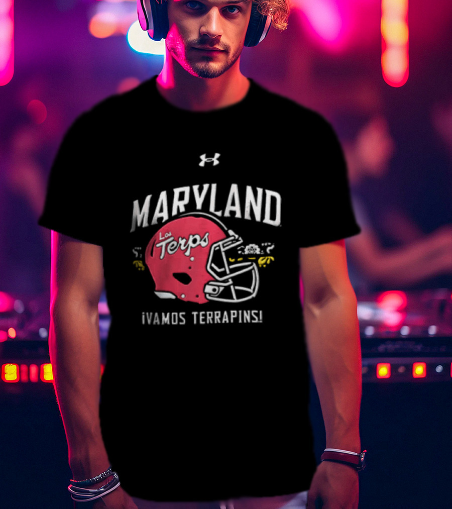 Maryland La Terps ¡Vamos Terrapins! Helmet T-Shirt