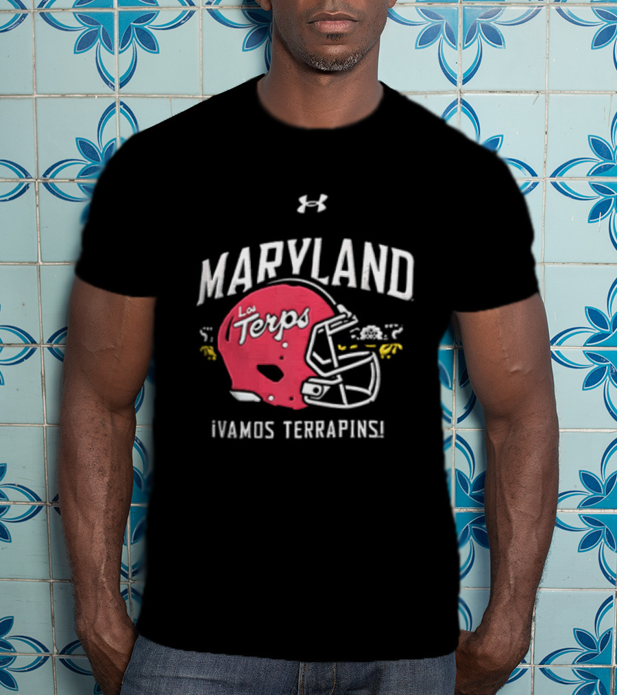 Maryland La Terps ¡Vamos Terrapins! Helmet T-Shirt