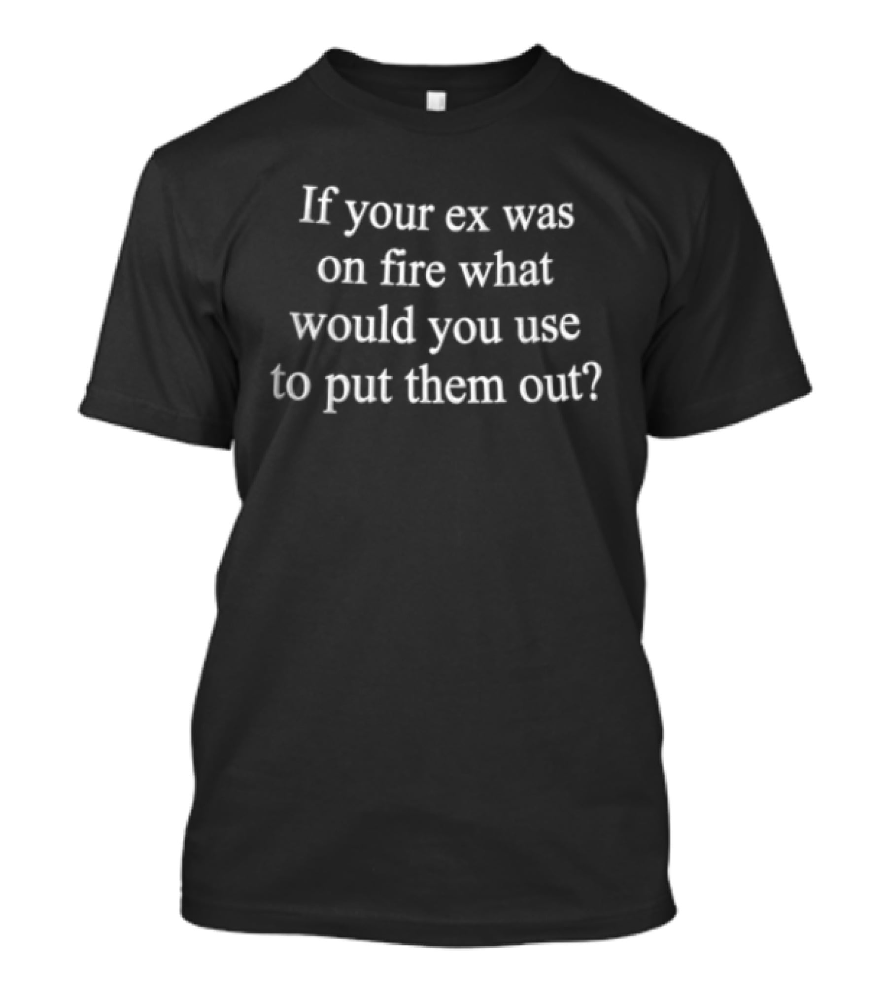 If Your Ex Was On Fire What Would You Use To Put Them Out Novelty T-Shirt