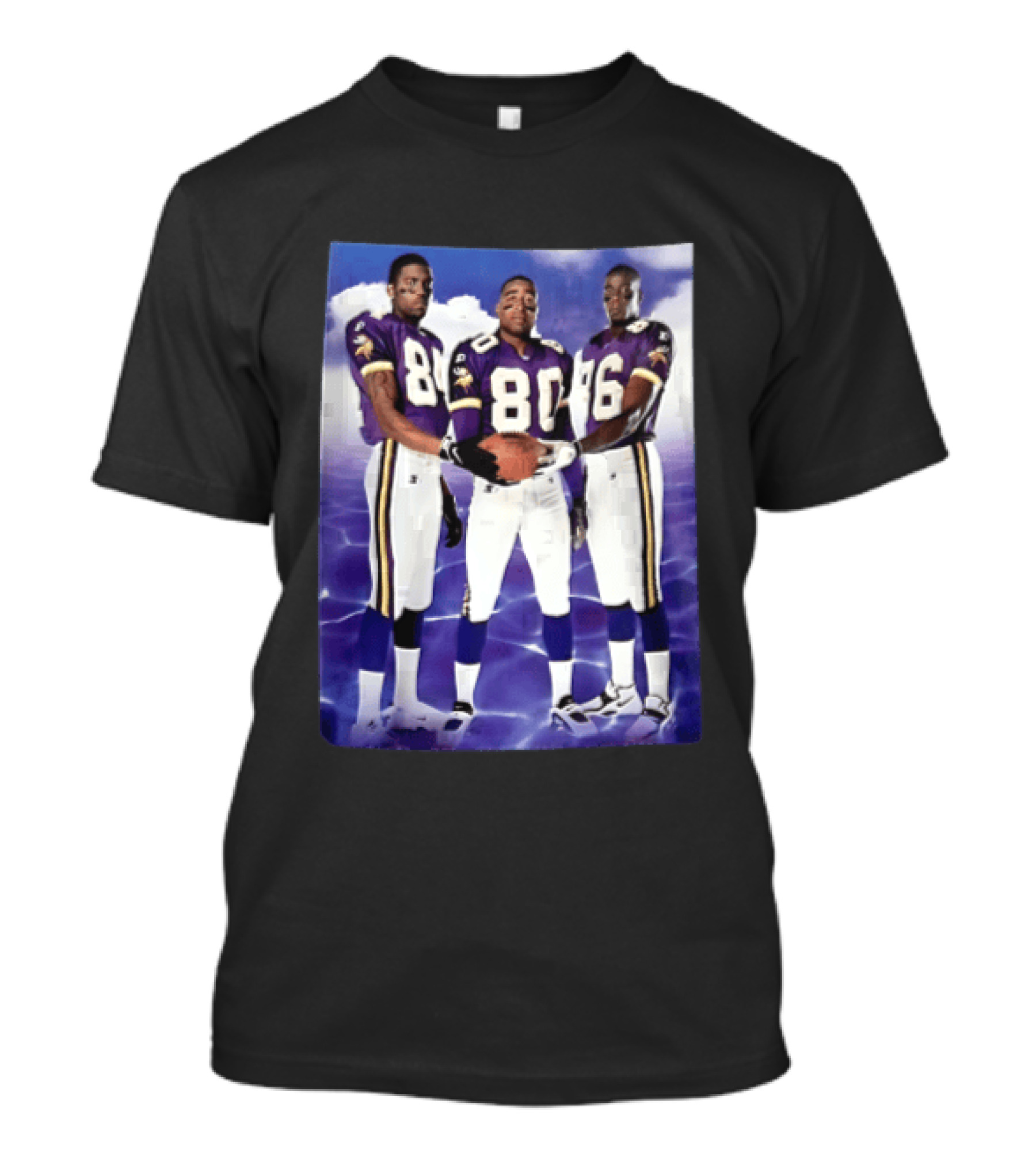 Randy Moss Cris Carter Jake Reed Minnesota Vikings Legendary Trio Football Players T-Shirt