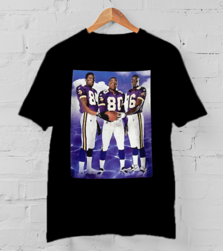 Randy Moss Cris Carter Jake Reed Minnesota Vikings Legendary Trio Football Players T-Shirt