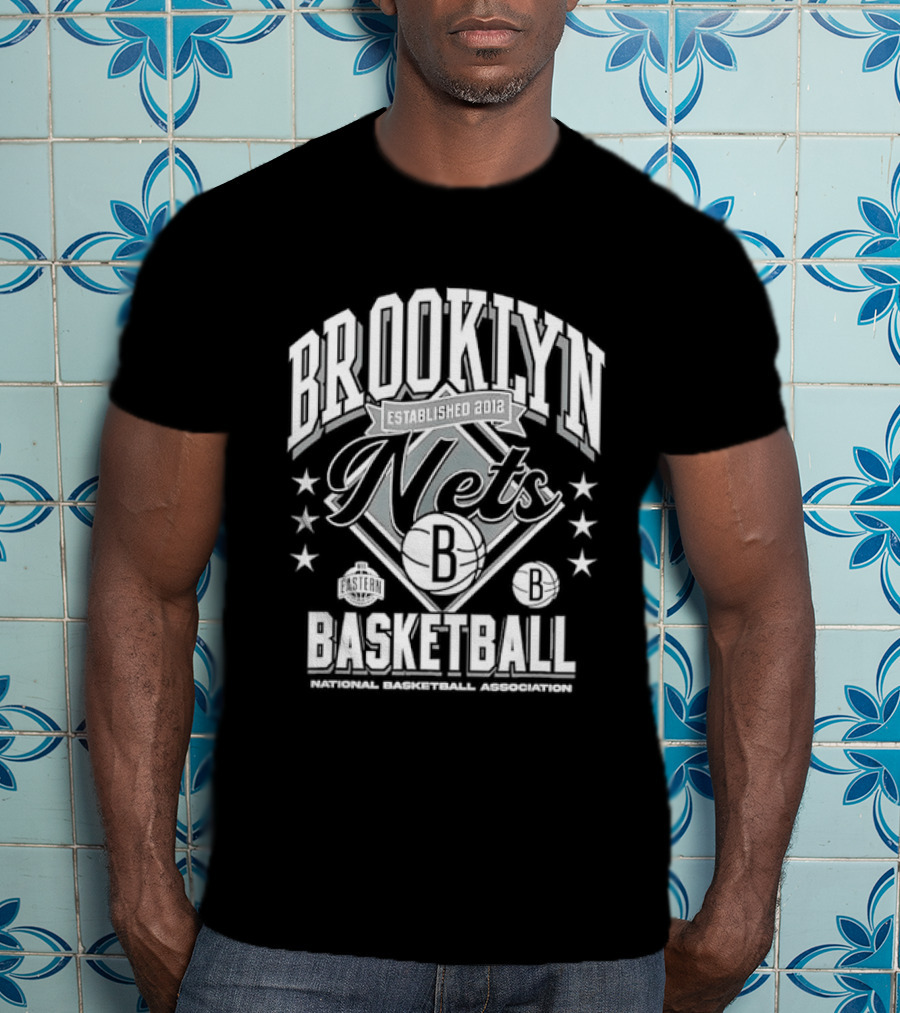 Brooklyn Nets Basketball NBA Stars And Stripes T-Shirt