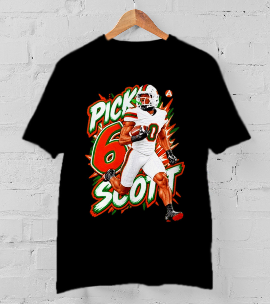 Keionte Scott Pick 6 Scott Miami Hurricanes Football Player T-Shirt