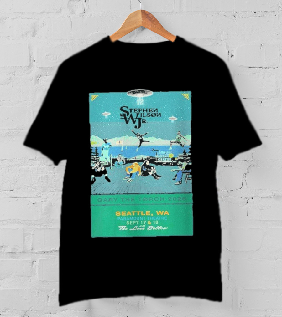 Stephen Wilson Jr Carry The Torch 2026 Seattle Paramount Theatre Event September 17 18 Public Market Center Seattle WA T-Shirt