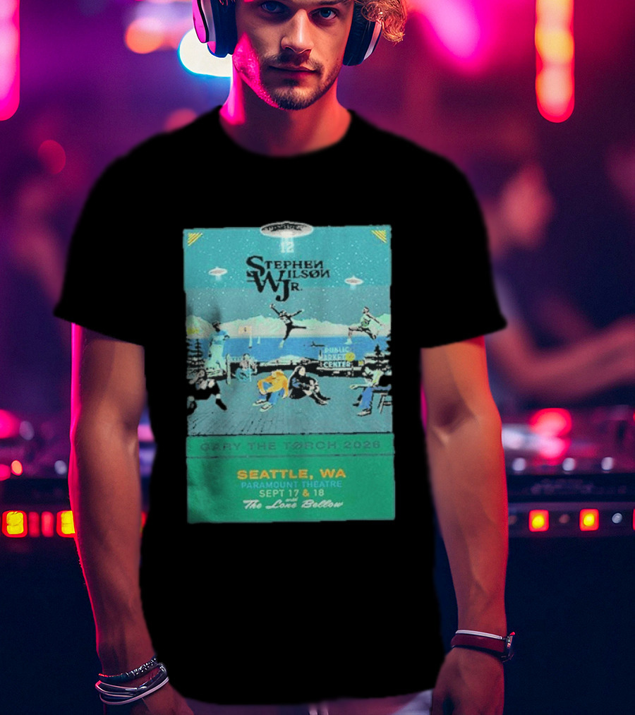 Stephen Wilson Jr Carry The Torch 2026 Seattle Paramount Theatre Event September 17 18 Public Market Center Seattle WA T-Shirt