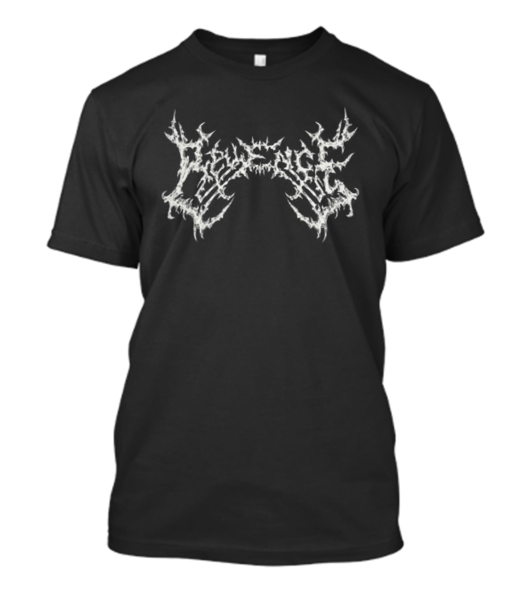 Revenge Store Relic Black Distorted Text White T-Shirt