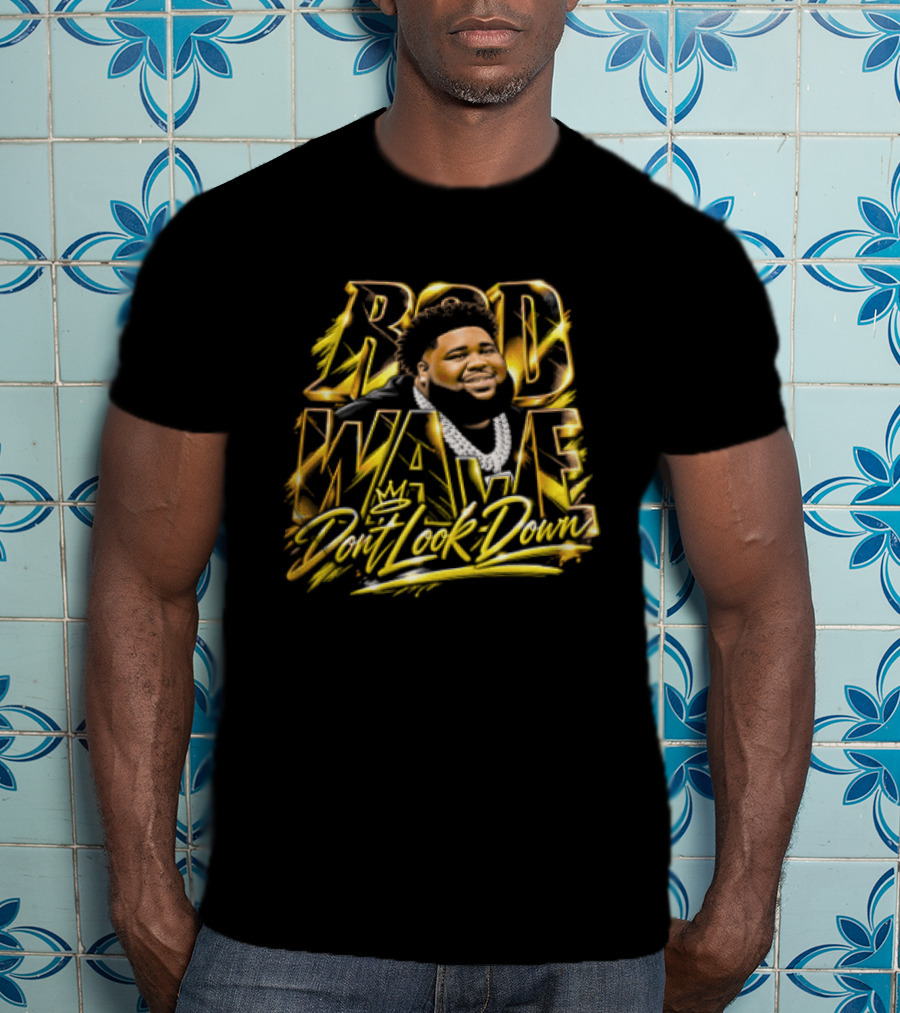 Rod Wave Don't Look Down Bold Gold T-Shirt