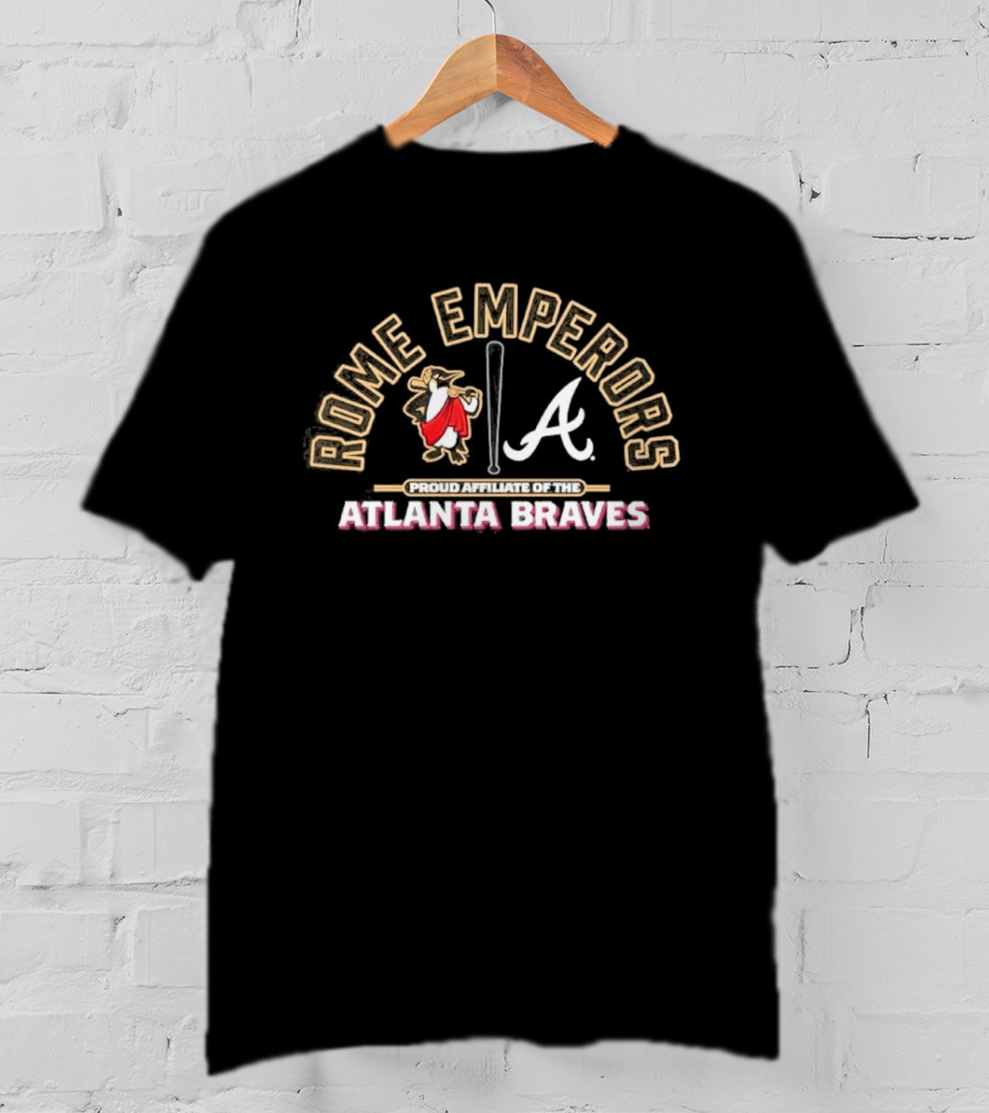 Rome Emperors Official Affiliate Of Atlanta Braves T-Shirt