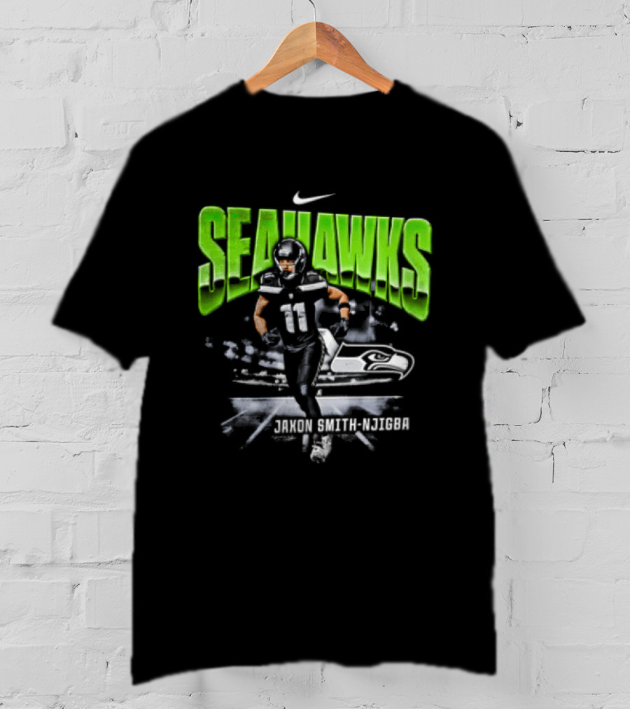 Seattle Seahawks Jaxon Smith Njigba 11 Nike Running Stadium T-Shirt