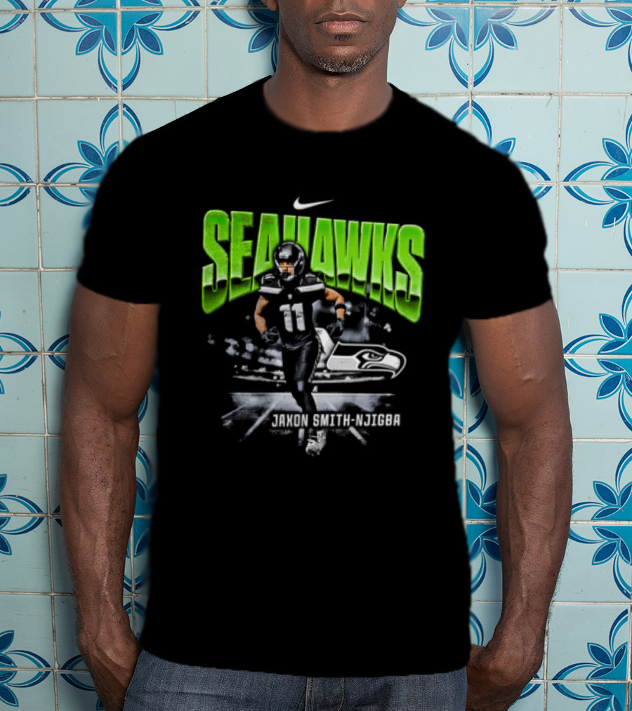 Seattle Seahawks Jaxon Smith Njigba 11 Nike Running Stadium T-Shirt
