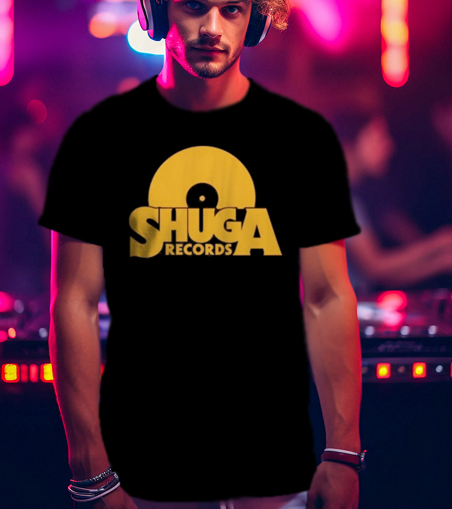 Shuga Records Vinyl Icon Retro Style Collection T-Shirt