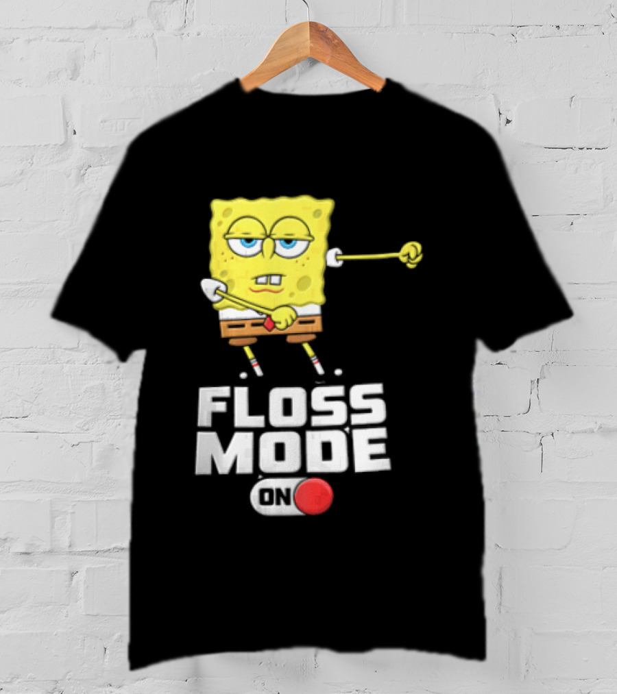 Squarepants Floss Mode On With Dabbing T-Shirt