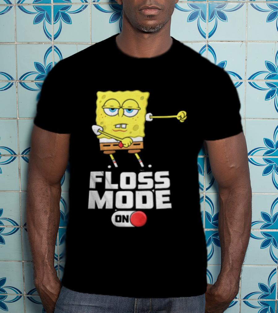 Squarepants Floss Mode On With Dabbing T-Shirt