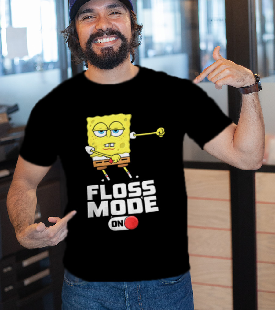 Squarepants Floss Mode On With Dabbing T-Shirt