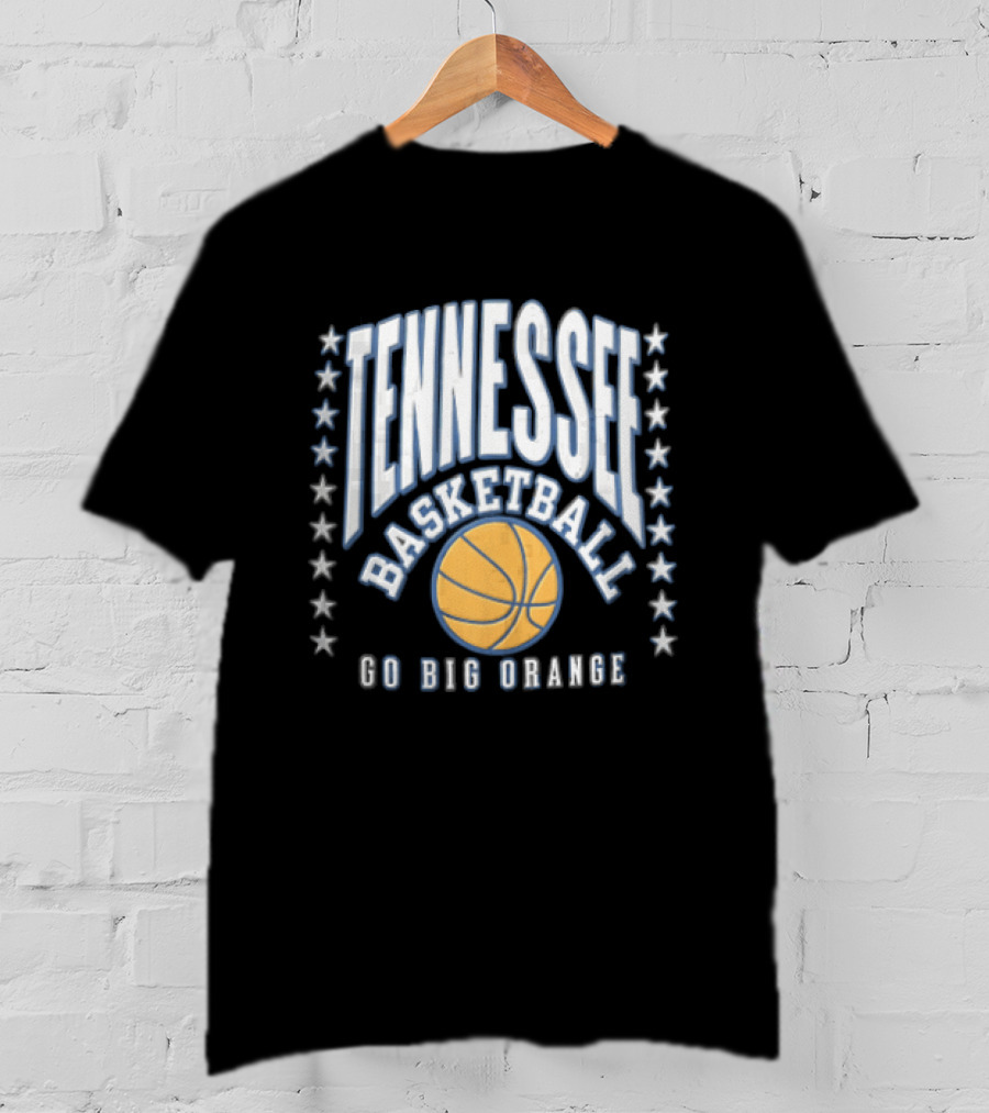 Tennessee Basketball Go Big Orange Stars T-Shirt