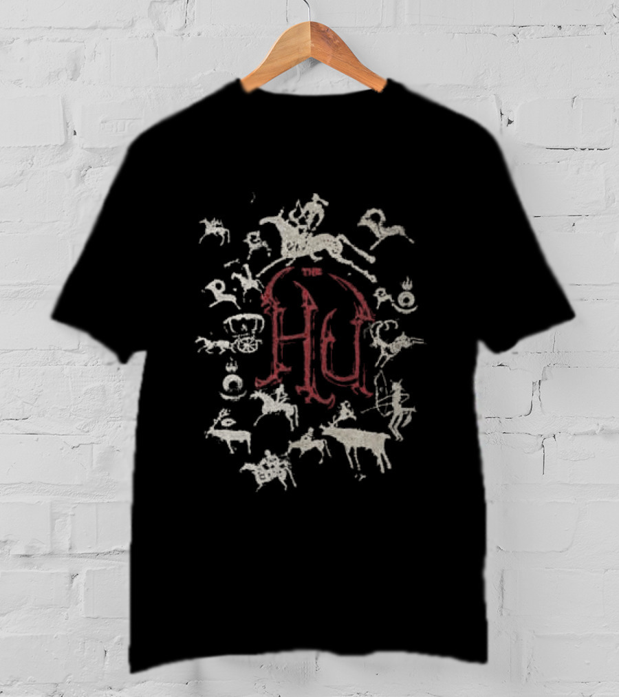 The Hu Store Petroglyphs HU Symbol And Ancient Figures T-Shirt