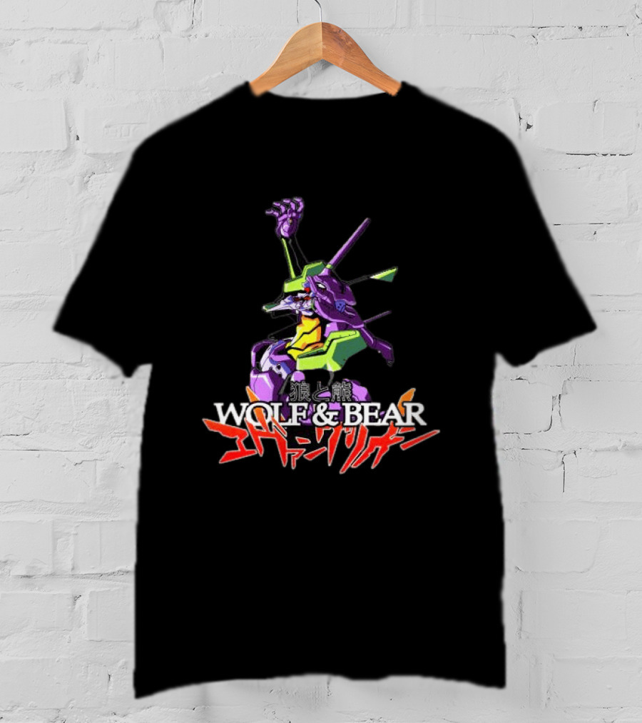 Wolf & Bear Store Shop Nge Tour Evangelion Mecha Anime T-Shirt
