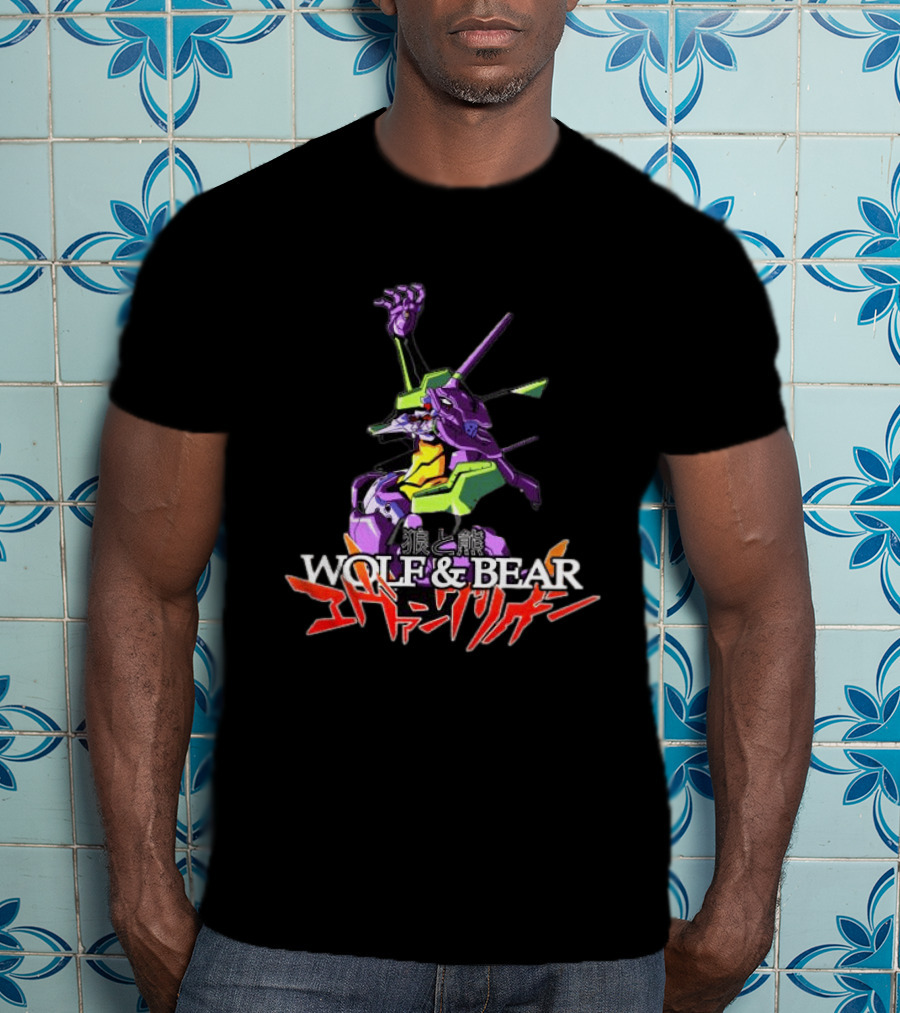 Wolf & Bear Store Shop Nge Tour Evangelion Mecha Anime T-Shirt