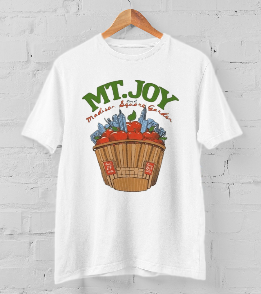Mt. Joy Madison Square Garden Sept 17 2026 Apples New York City T-Shirt