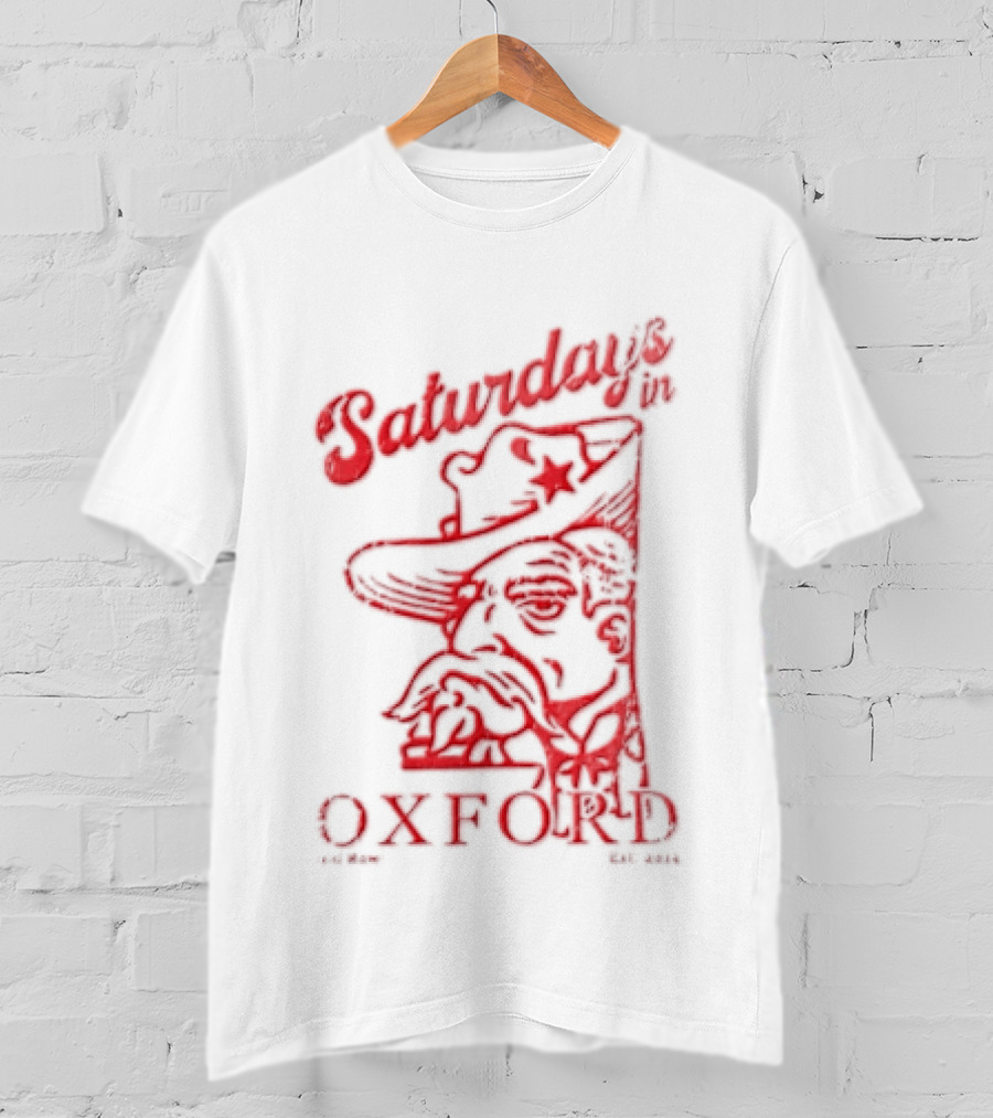 Saturdays In Oxford 2014 Colonel Reb Cowboy Hat Old Row T-Shirt
