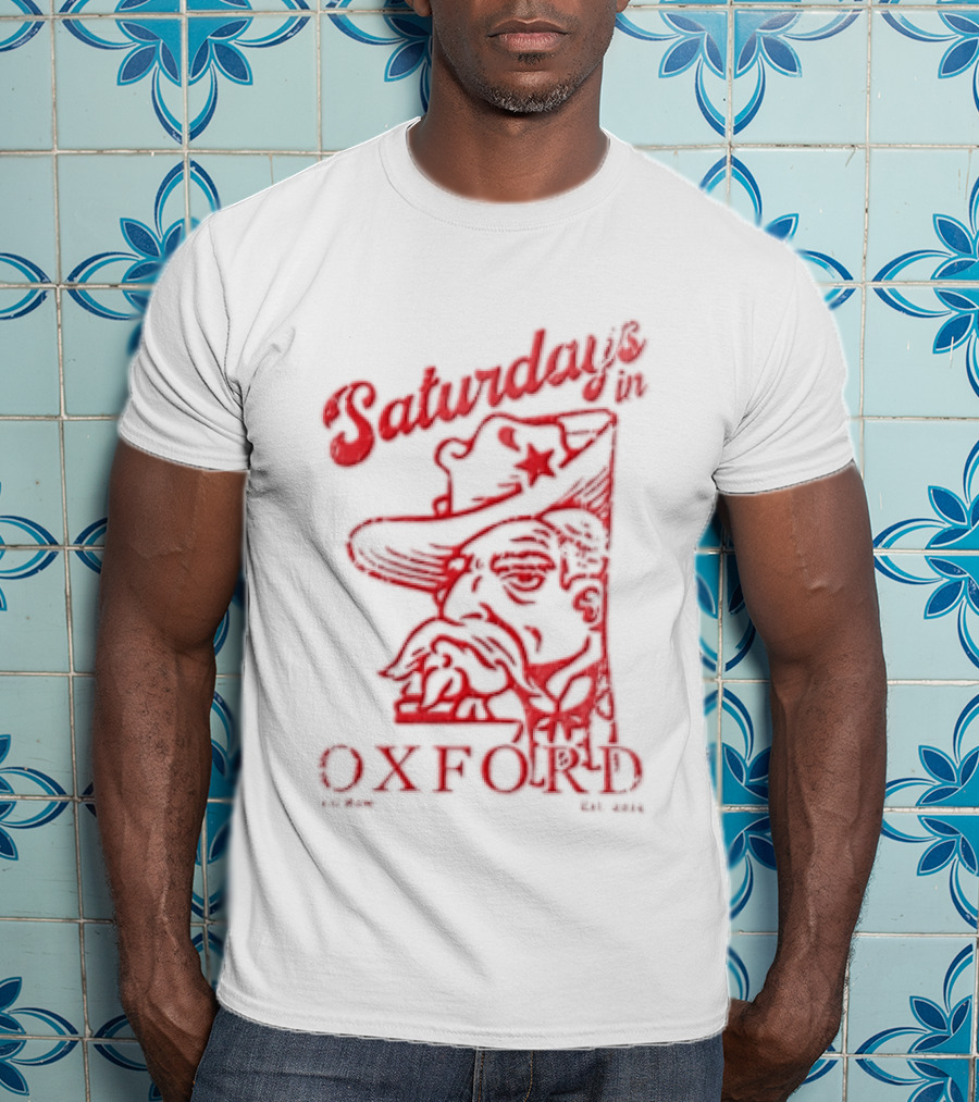Saturdays In Oxford 2014 Colonel Reb Cowboy Hat Old Row T-Shirt