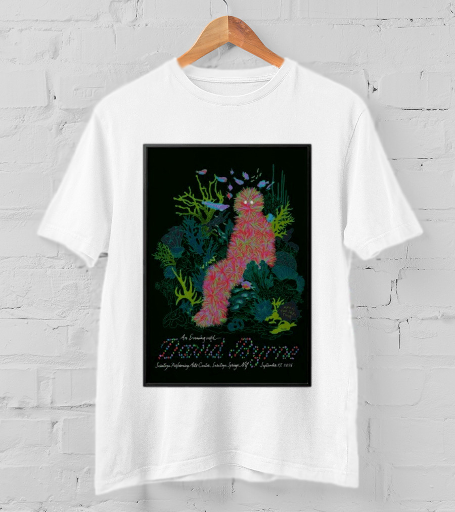 An Evening With David Byrne SPAC Saratoga Springs NY September 17 2026 T-Shirt