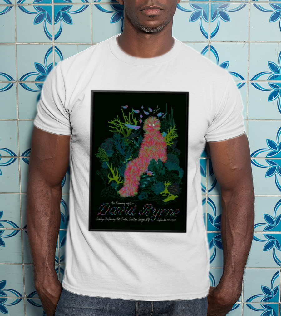 An Evening With David Byrne SPAC Saratoga Springs NY September 17 2026 T-Shirt